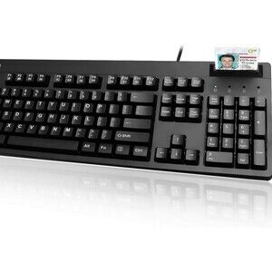 Smartcard Reader Keyboard AKB-630SB-TS Transource TAA Compliant